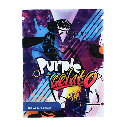1g Exotic Mylar Bag - Purple Gelato (100 Count)