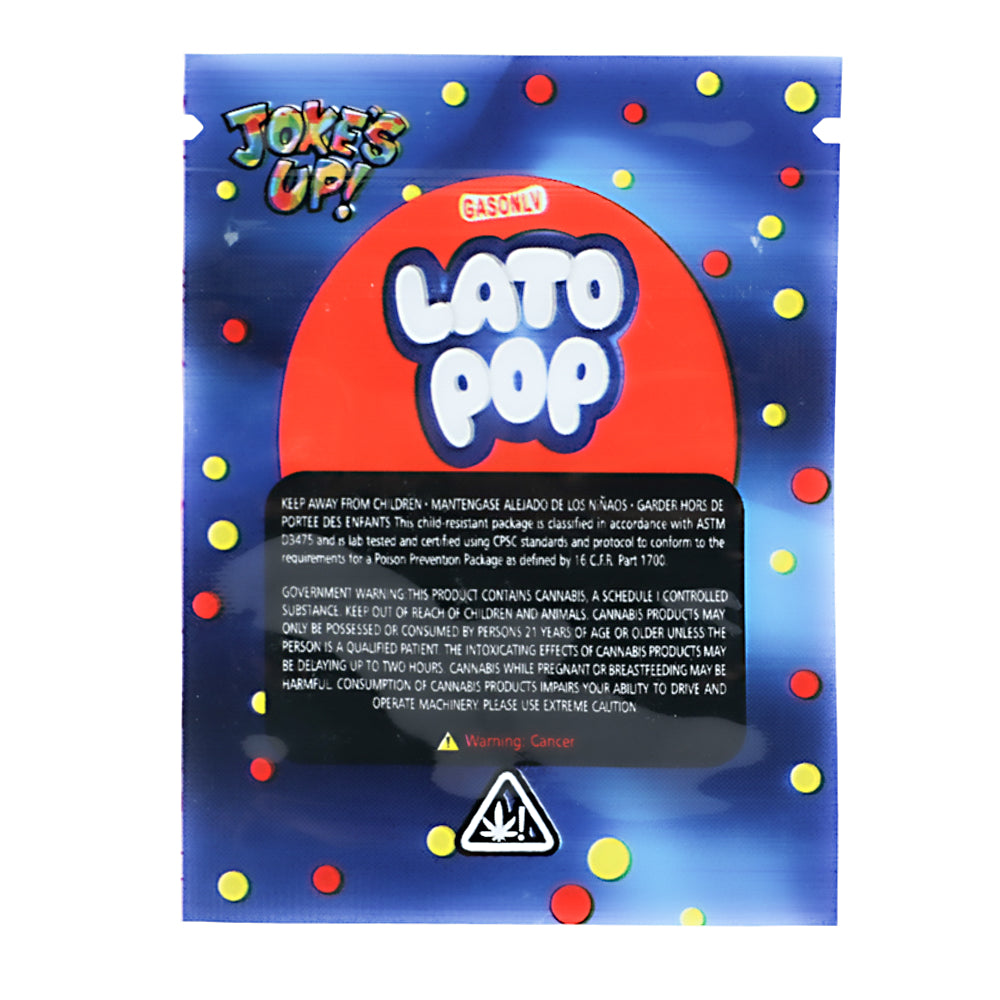 1g Exotic Mylar Bag - Latopop Jokes Up Gas Only (100 Count)