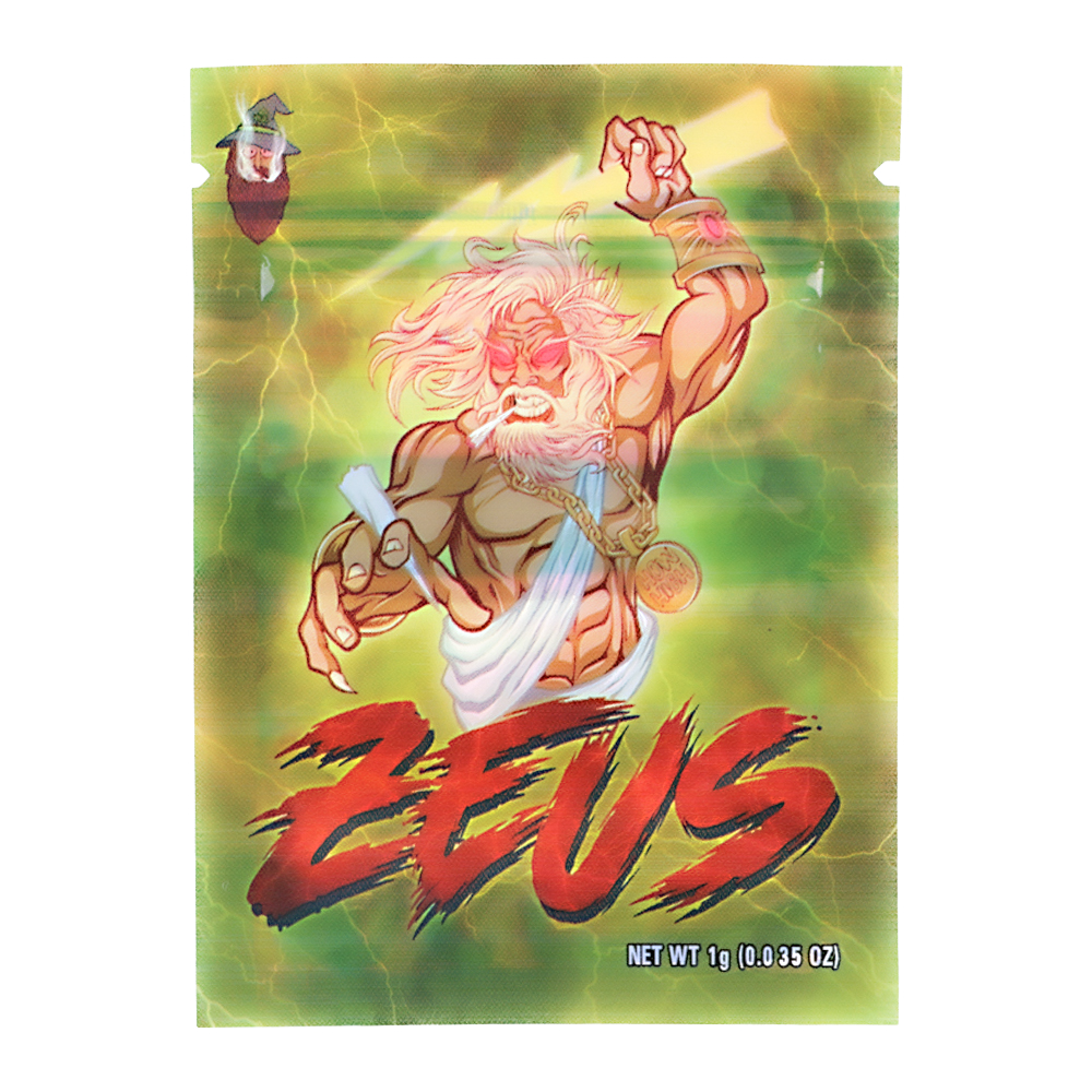 1g Exotic Mylar Bag - Zeus (100 Count)