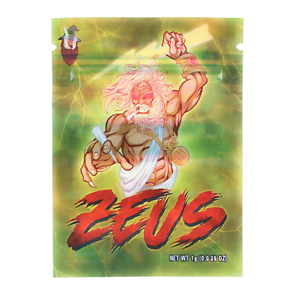 1g Exotic Mylar Bag - Zeus (100 Count)