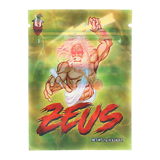 1g Exotic Mylar Bag - Zeus (100 Count)