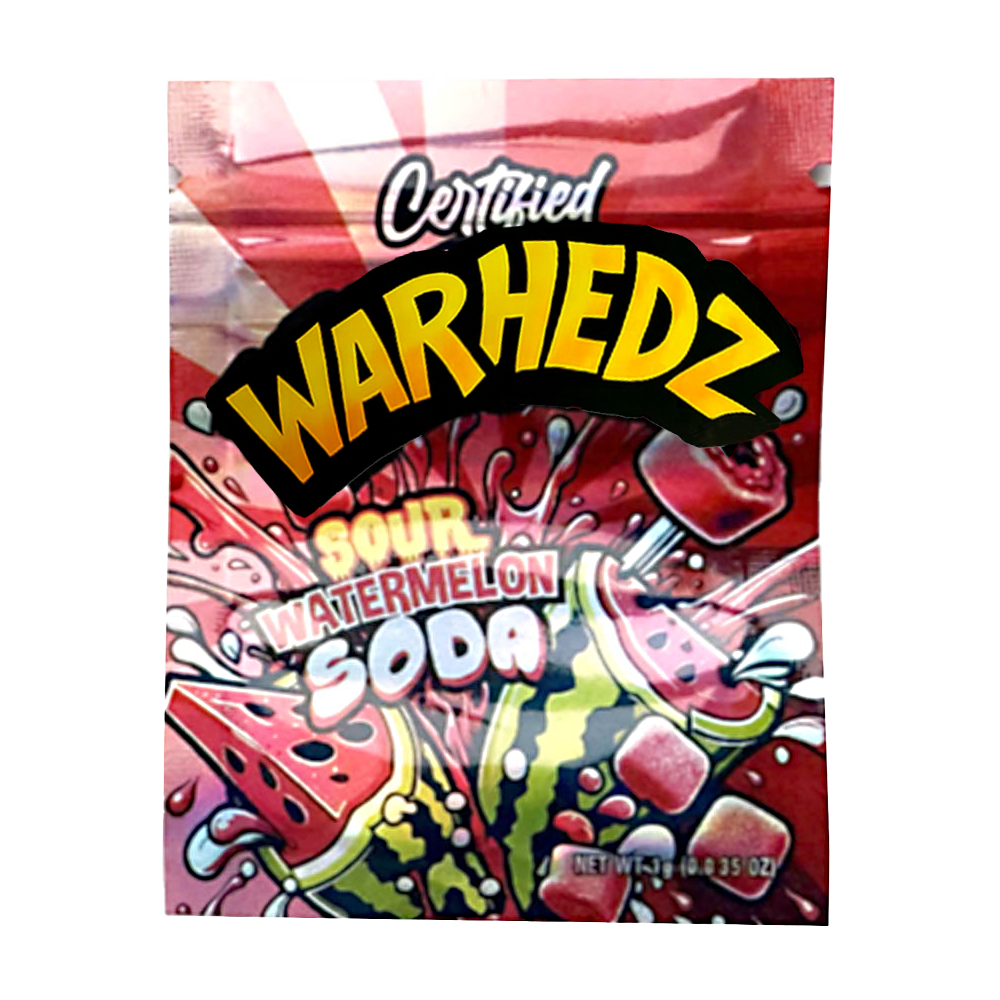 1g Exotic Mylar Bag  - Warhedz Sour Melon (100 Count)