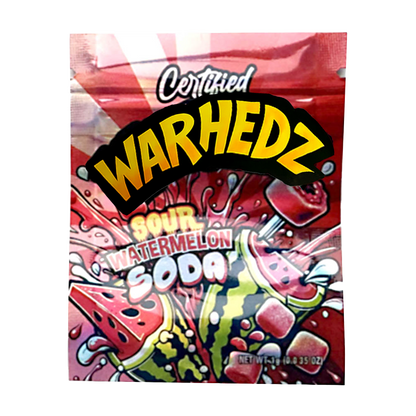 1g Exotic Mylar Bag  - Warhedz Sour Melon (100 Count)