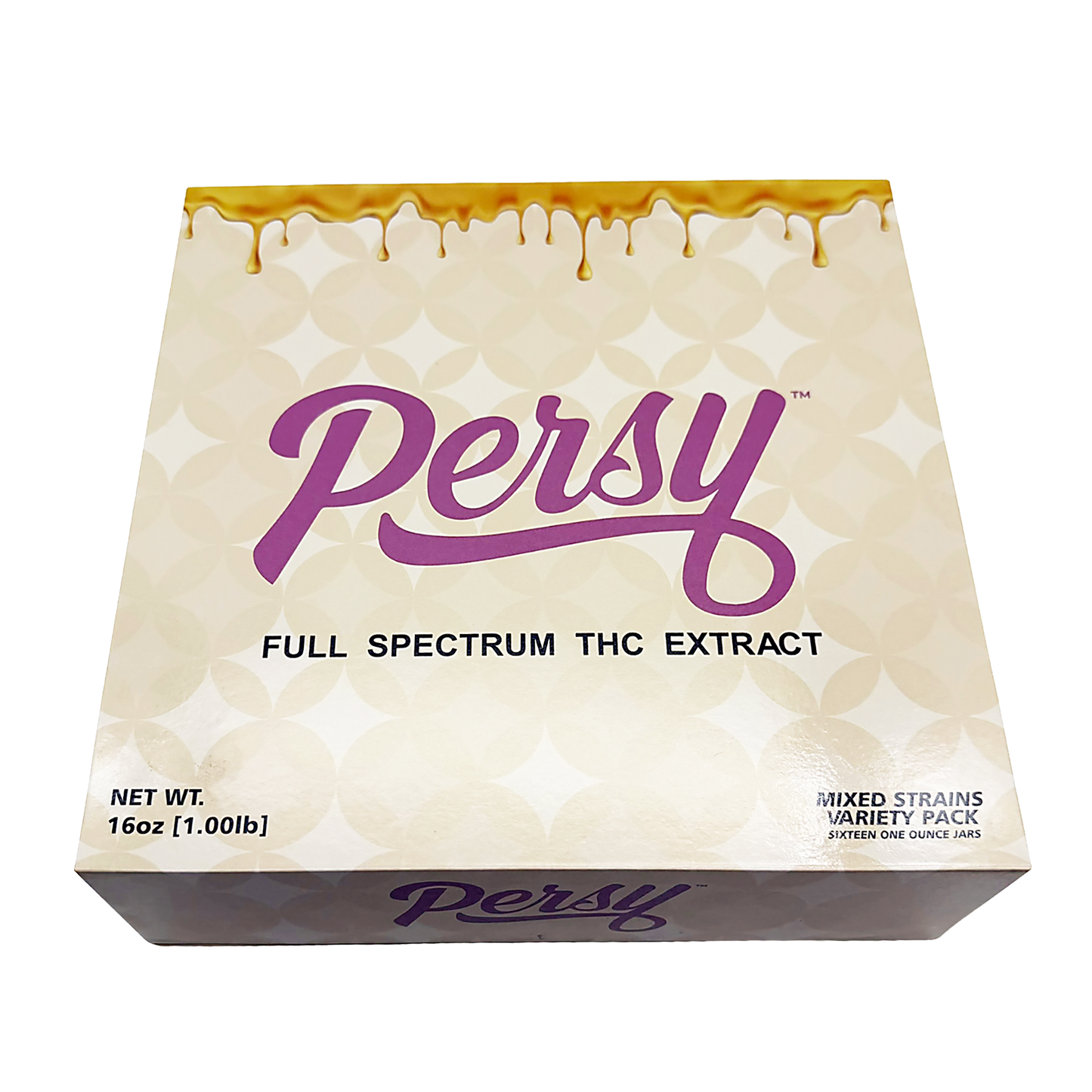 Persy - Empty 1oz Glass Wax Concentrate Jars Variety Pack – 16 Assorted Designs with Display Box