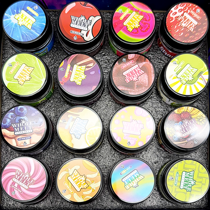 Whole Melt Galaxy Empty 1oz Glass Wax Concentrate Jars Variety Pack – 16 Assorted Designs with Display Box