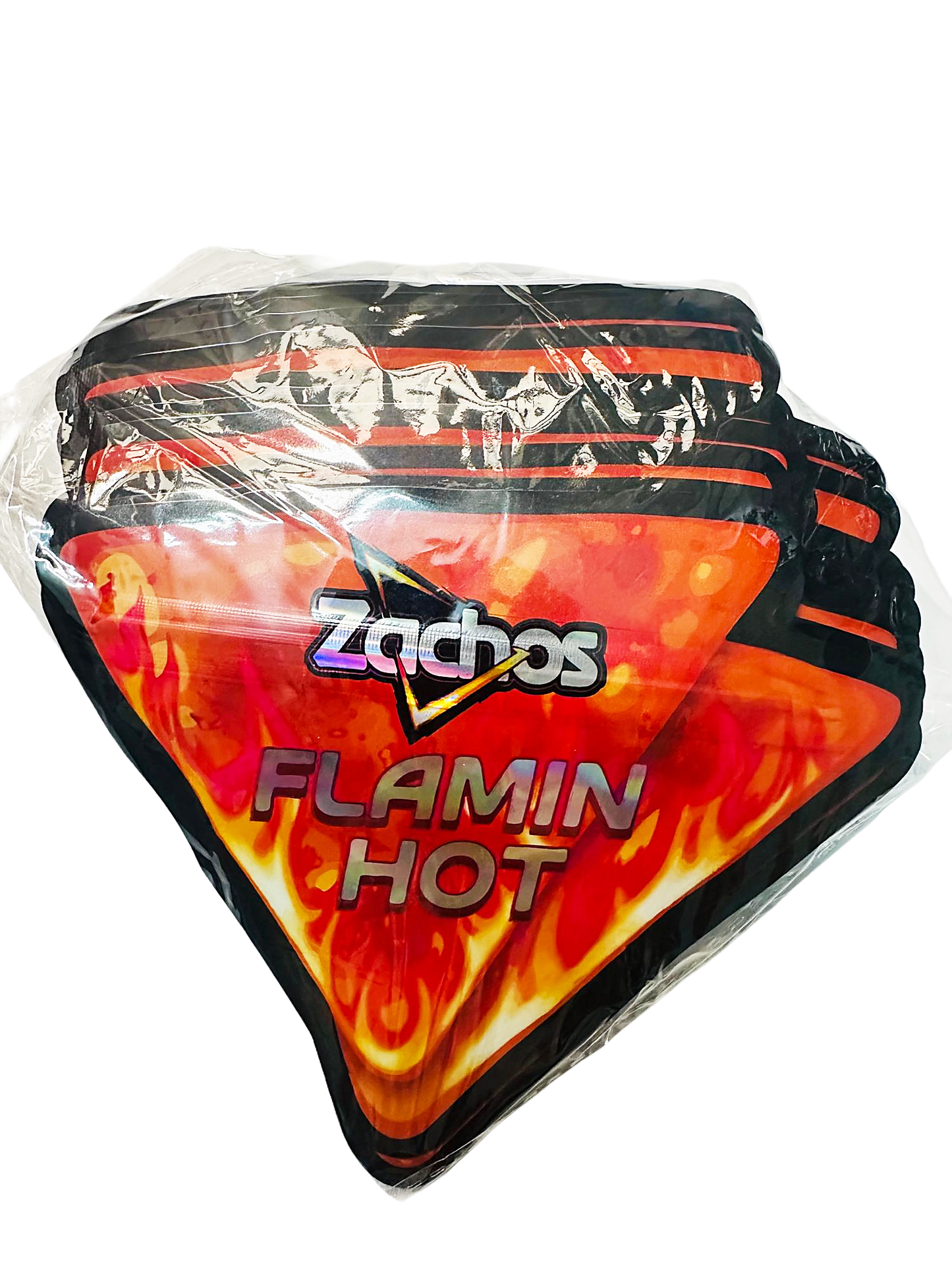 50 Pack – 3.5g Special Die Cut Shaped Mylar Bag - Zachos Flamin Hot