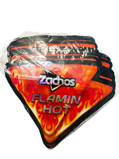 50 Pack – 3.5g Special Die Cut Shaped Mylar Bag - Zachos Flamin Hot