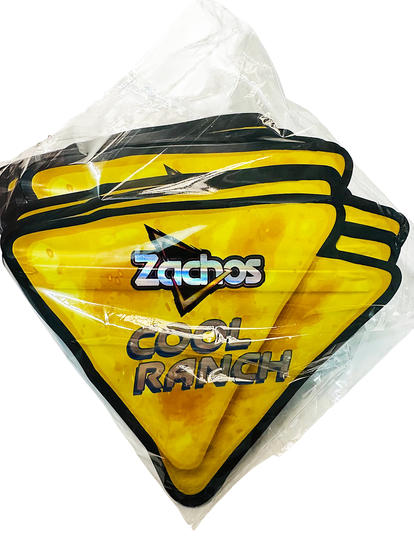 50 Pack – 3.5g Special Die Cut Shaped Mylar Bag - Zachos Cool Ranch
