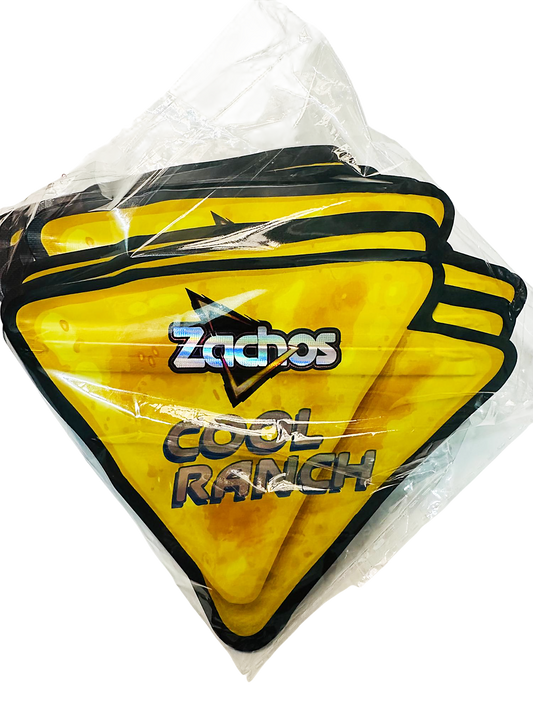 50 Pack – 3.5g Special Die Cut Shaped Mylar Bag - Zachos Cool Ranch