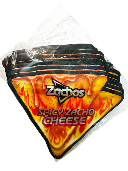 50 Pack – 3.5g Special Die Cut Shaped Mylar Bag - Zachos Spicy Zacho Cheese