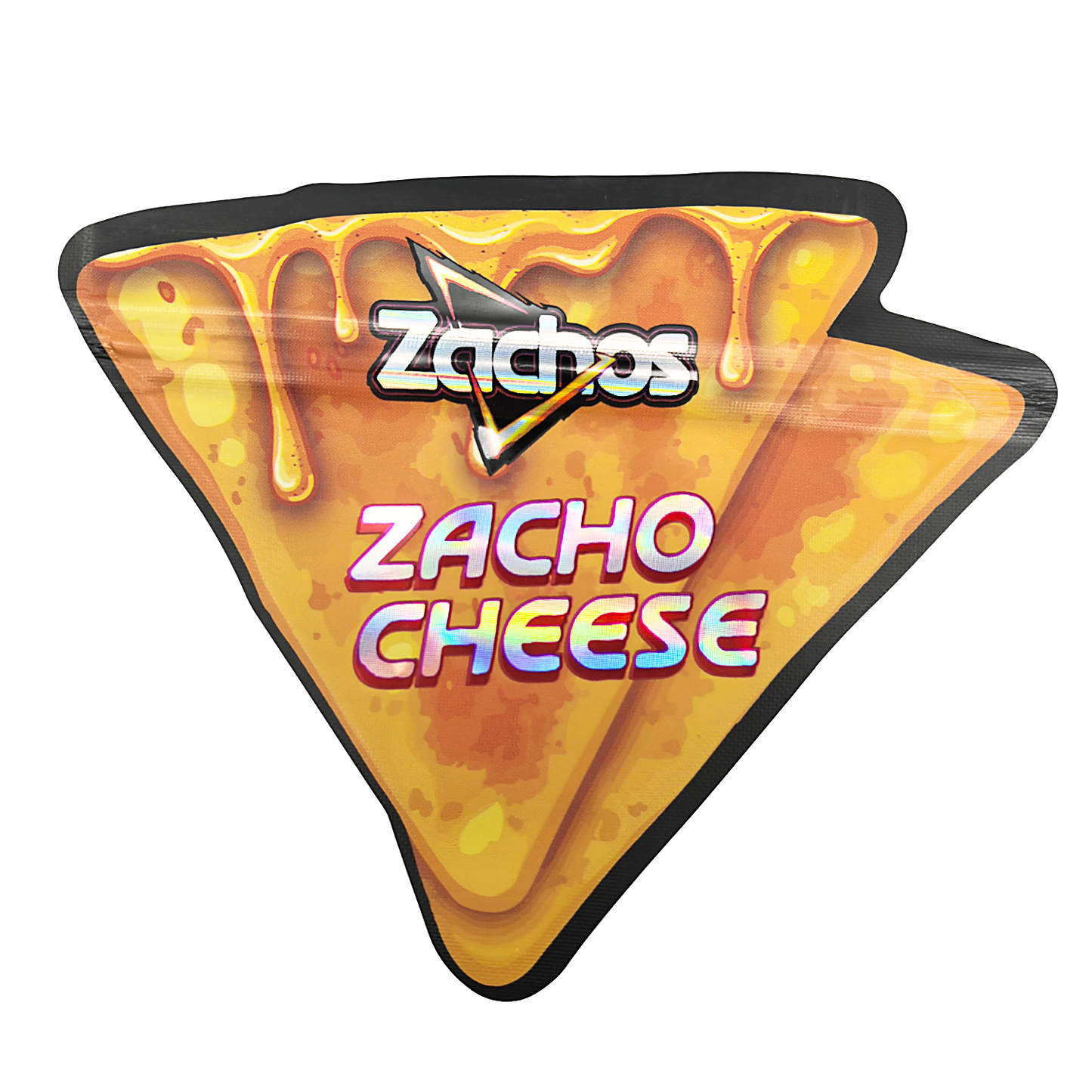 50 Pack – 3.5g Special Die Cut Shaped Mylar Bag - Zachos Zacho Cheese
