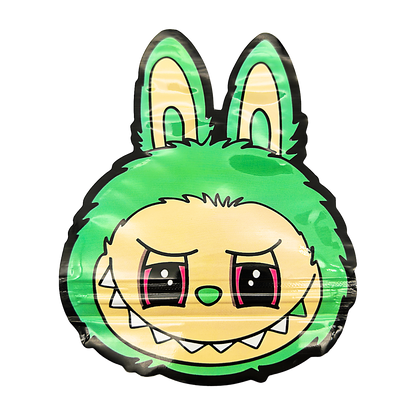 3.5g Shaped Mylar Bag - Forest Green Zabubu (50 Count)