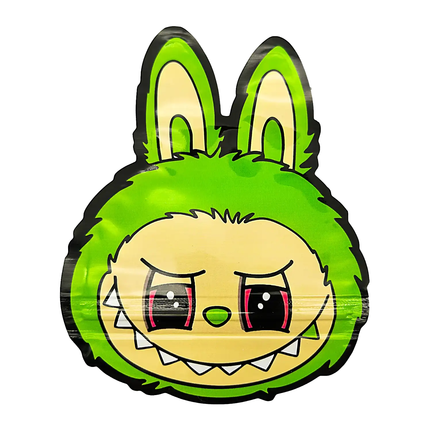 3.5g Shaped Mylar Bag - Mint Green Zabubu (50 Count)