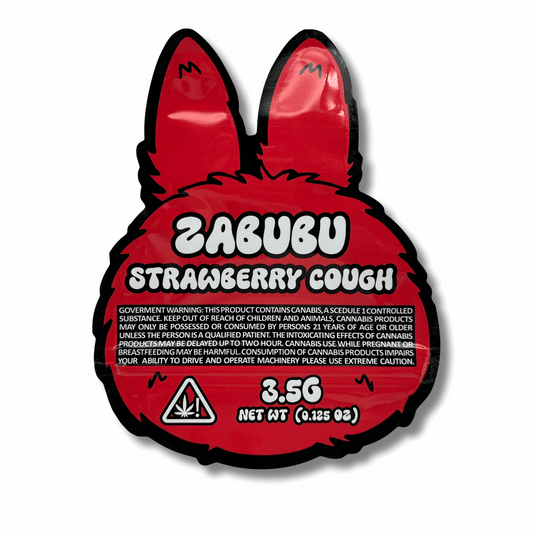 3.5g Shaped Mylar Bag - Red Zabubu (50 Count)