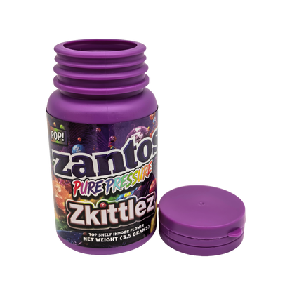 10 Pack – 3.5g Zantos Bottle Style Plastic Storage Containers – Mystery Assorted Designs - ZC-35-MIX