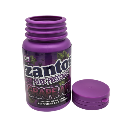 10 Pack – 3.5g Zantos Bottle Style Plastic Storage Containers – Mystery Assorted Designs - ZC-35-MIX