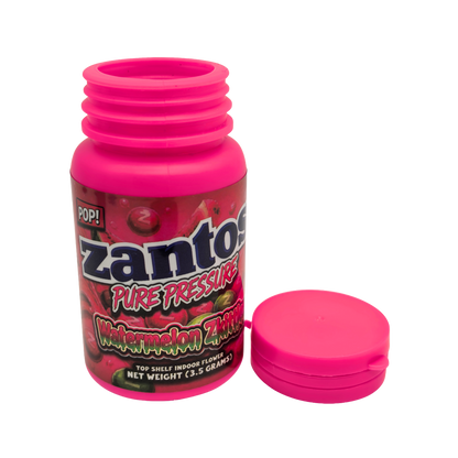 10 Pack – 3.5g Zantos Bottle Style Plastic Storage Containers – Mystery Assorted Designs - ZC-35-MIX
