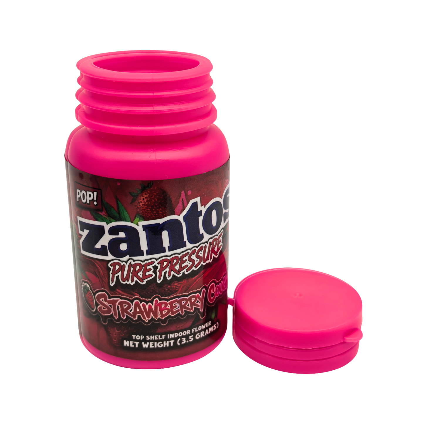 10 Pack – 3.5g Zantos Bottle Style Plastic Storage Containers – Mystery Assorted Designs - ZC-35-MIX