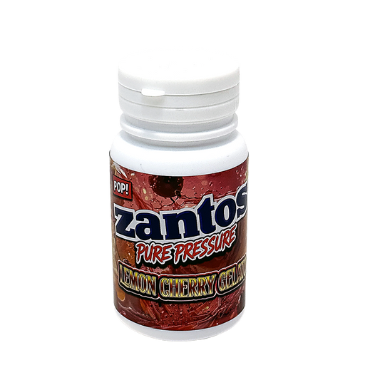 10 Pack - 3.5g Zantos Bottle Style Plastic Storage Containers with Child-Resistant Caps -  Lemon Cherry Gelato