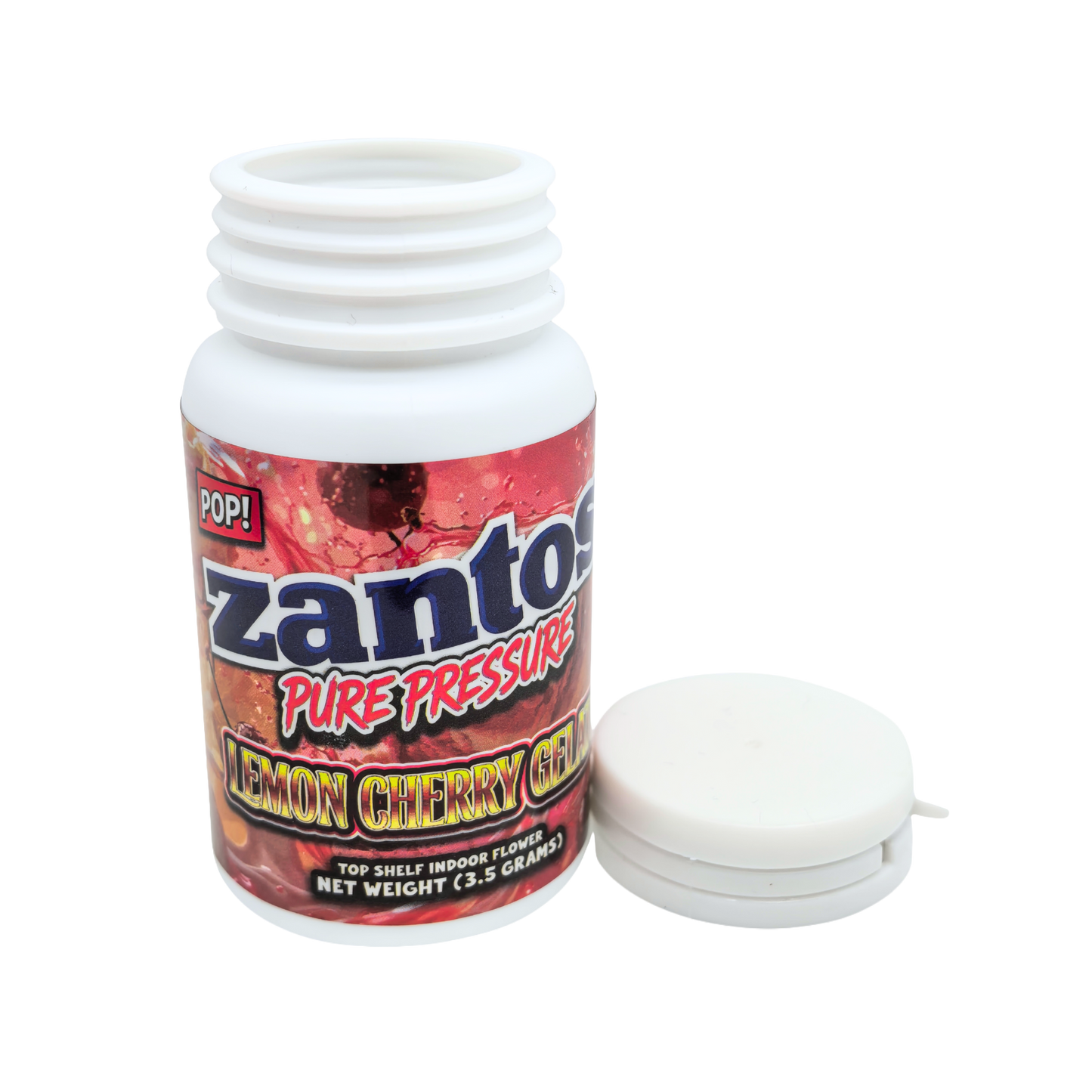 10 Pack – 3.5g Zantos Bottle Style Plastic Storage Containers – Mystery Assorted Designs - ZC-35-MIX