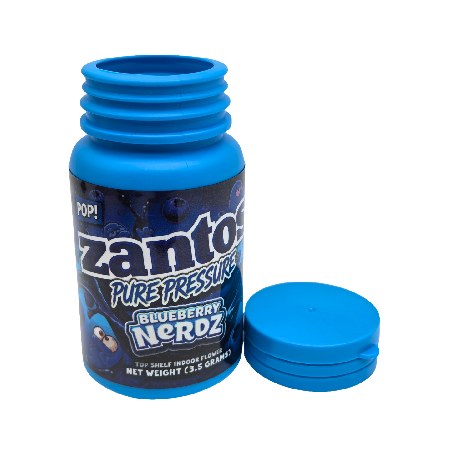 10 Pack – 3.5g Zantos Bottle Style Plastic Storage Containers – Mystery Assorted Designs - ZC-35-MIX