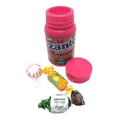 10 Pack – 3.5g Zantos Bottle Style Plastic Storage Containers – Mystery Assorted Designs - ZC-35-MIX