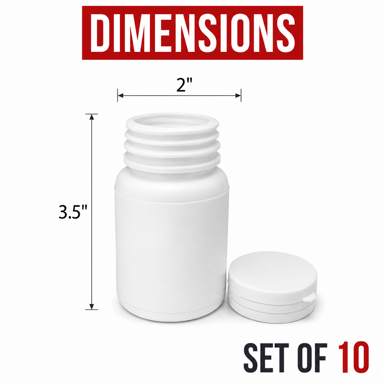 10 Pack – 3.5g Zantos Bottle Style Plastic Storage Containers – Mystery Assorted Designs - ZC-35-MIX